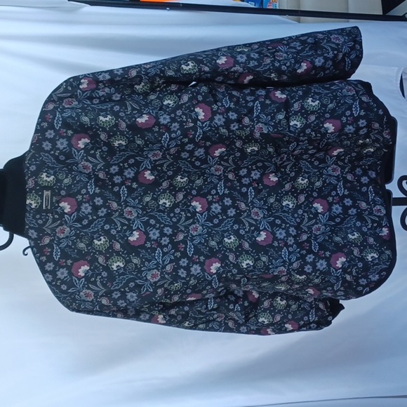 Bernardo Dusty rose to floral reversable quilted jacket - Picture 5 of 7